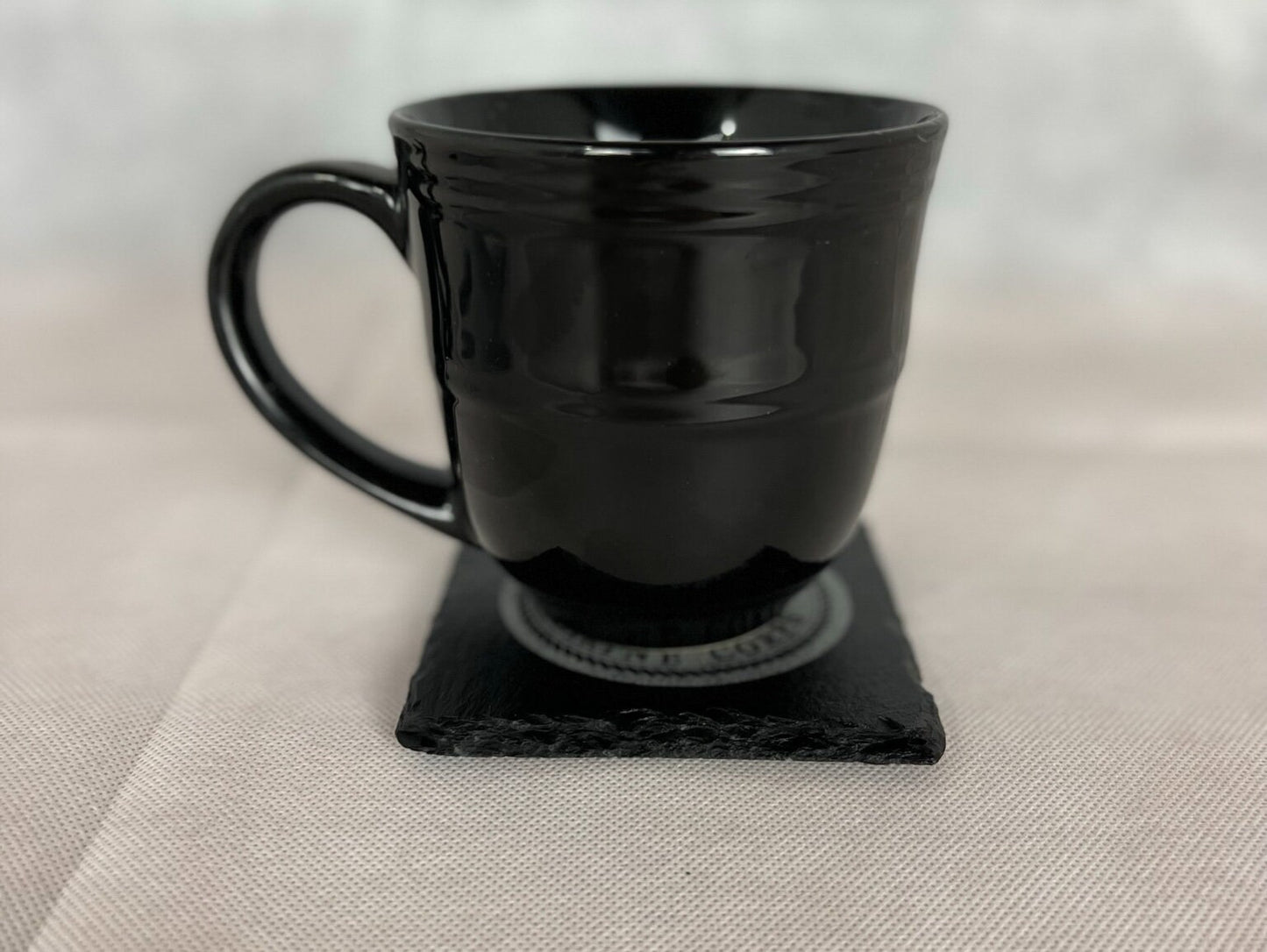 Laser Engraved Slate Coaster with the United States Navy Retired Seal